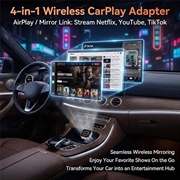 Adattatore wireless 4-in-1 4223M per CarPlay e Android Auto - AirPlay/Miracast - Argento