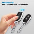 Ricevitore relè wireless RF a 433MHz con 2 telecomandi On/Off per 12-72V CC