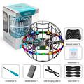 4DRC 4D-V49 Drone da calcio con 360 giri, luci LED - Nero