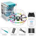 4DRC 4D-V49 Drone stile calcio con 360 salti mortali, luci LED - Bianco