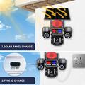 Telecamera di sicurezza PTZ a 3 obiettivi alimentata a energia solare 4G con sistema di allarme intelligente