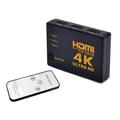 Commutatore HDMI 4K Ultra HD 3 a 1 con telecomando