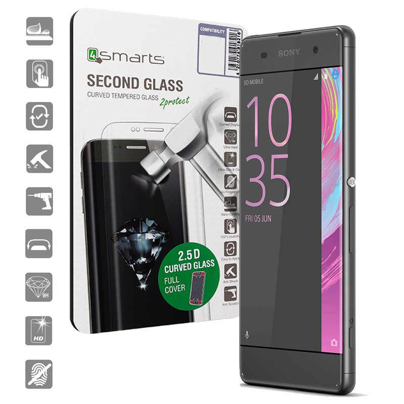 salvaschermo 4smarts curved glass per sony xperia xa nero salvaschermo 4smarts curved glass per sony xperia xa nero