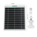 Pannello di ricarica solare da 5.3W/5V per telecamere esterne e campanelli - Bianco