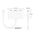 Hub USB-C 5-in-1 / Lettore di schede per iPhone, MacBook, dispositivi USB-C - Bianco