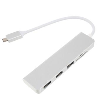 Hub USB-C 5-in-1 a 3x USB-A e lettore di schede TF/SD