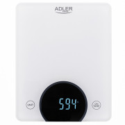 Adler AD 3173w Bilancia da cucina - fino a 10kg - LED