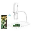 Microscopio Digitale WiFi 50X-1000X con Supporto - Bianco