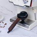 Spazzola per la pulizia della macchina per caffè espresso da 58mm con imbuto a tenuta stagna - Nera
