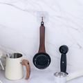 Spazzola per la pulizia della macchina per caffè espresso da 58mm con imbuto a tenuta stagna - Nera