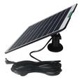 Pannello di ricarica solare 5W/5V per telecamera/campanello da esterno - Nero