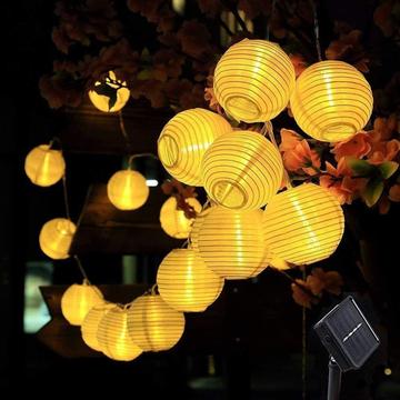 20 LED lampada solare lanterna IP65 impermeabile striscia luminosa decorativa appesa per festival all\'aperto Yard - 5m