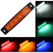 Luce di posizione laterale impermeabile a 6 LED per imbarcazioni, rimorchi, autocarri e camper a 12V/24V - Gialla