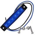 Luce di posizione laterale impermeabile a 6 LED per imbarcazioni, rimorchi, autocarri e camper a 12V/24V