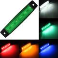 Luce di posizione laterale impermeabile a 6 LED per imbarcazioni, rimorchi, autocarri e camper a 12V/24V - Verde