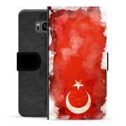 Custodia a Portafoglio Premium per Samsung Galaxy S8+ - Bandiera Turca