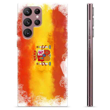 Custodia in TPU per Samsung Galaxy S22 Ultra 5G TPU - Bandiera Spagnola
