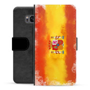 Custodia a Portafoglio Premium per Samsung Galaxy S8+ - Bandiera Spagnola