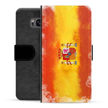 Custodia a Portafoglio Premium per Samsung Galaxy S8+ - Bandiera Spagnola