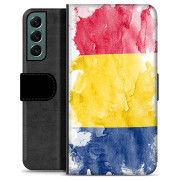 Custodia a Portafoglio Premium per Samsung Galaxy S22+ 5G - Bandiera Rumena