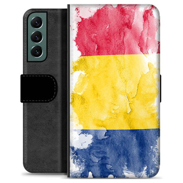 Custodia a Portafoglio Premium per Samsung Galaxy S22+ 5G - Bandiera Rumena
