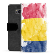 Custodia a Portafoglio Premium per Samsung Galaxy S8+ - Bandiera Rumena