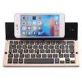 Tastiera wireless pieghevole in tre parti con commutazione a doppio canale e supporto