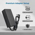 Alimentatore da 65W per laptop HP - 19.5V/3.33A, cavo da 1.2m - Nero