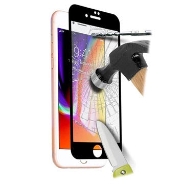 Proteggi Schermo in Vetro Temperato 6D per iPhone 7 / iPhone 8 - Nero