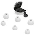 6pcs sostituzione auricolari punte morbido silicone auricolari copertura per Samsung Galaxy Buds2 - Bianco