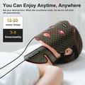 Maschera per terapia con luce LED a 7 colori per la bellezza del viso e del collo - Nero