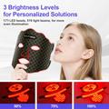 Maschera per terapia con luce LED a 7 colori per la bellezza del viso e del collo - Nero