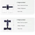 Set da allenamento fitness per la casa da 7 pezzi - Ab roller, barre per flessioni, corda per saltare, pinza per mani ed espansore toracico