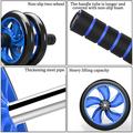 Set da allenamento fitness per la casa da 7 pezzi - Ab roller, barre per flessioni, corda per saltare, pinza per mani ed espansore toracico