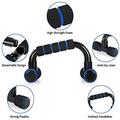 Set da allenamento fitness per la casa da 7 pezzi - Ab roller, barre per flessioni, corda per saltare, pinza per mani ed espansore toracico