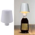 Touch Control Wine Bottle Light 3 Changing Color LED Lamp Lampada da tavolo portatile per bar, feste - Bianco