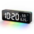 Sveglia digitale 8830 con luce notturna RGB - Nera
