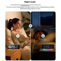 Sveglia digitale 8830 con luce notturna RGB - Bianca