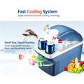Mini frigo portatile da 8 litri - Raffreddamento/Riscaldamento - 12V per auto, 220V per uso domestico - Blu