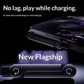 Cavo USB-C da 240W a 90 gradi per gaming con supporto per telefono - 1.5m - Nero