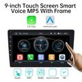 Lettore multimediale per auto 9009W con CarPlay e Android Auto wireless - 9" - Nero