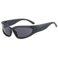 Occhiali Speed anni '90 / Occhiali da sole per uomo e donna - UV400 - Nero