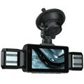 9728D Dash Cam WiFi a 4 lenti 1080P con visione notturna - Nero