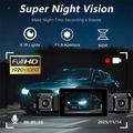 9728D Dash Cam WiFi a 4 lenti 1080P con visione notturna - Nero