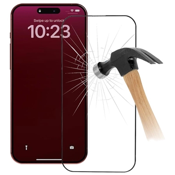 Proteggi Schermo in Vetro Temperato 9D a Copertura Totale per iPhone 15 Plus - Bordo Nero