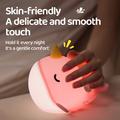 A044 Narwhal Luce notturna in silicone - Controllo a sfioramento, USB-C - Rosa