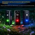 Torcia Mini LED A1 da 5W - 580lm, IP66, USB-C, clip magnetica - Nera
