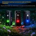 Torcia Mini LED A1 da 5W - 580lm, IP66, USB-C, clip magnetica - Nera