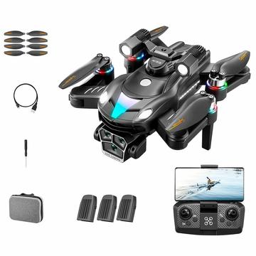 A168 Drone RC senza spazzole con doppia telecamera 8K, flusso ottico - Nero