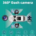 Dash cam A35 a 4 canali, Full HD 1080p, WiFi - Nera